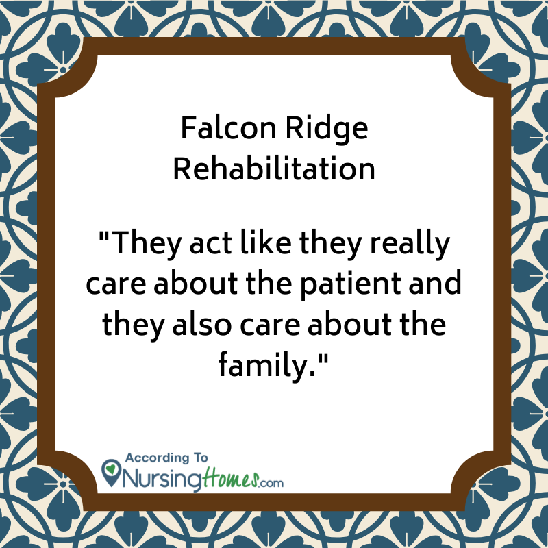 falcon ridge rehab